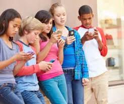 Image result for young kids on their phones